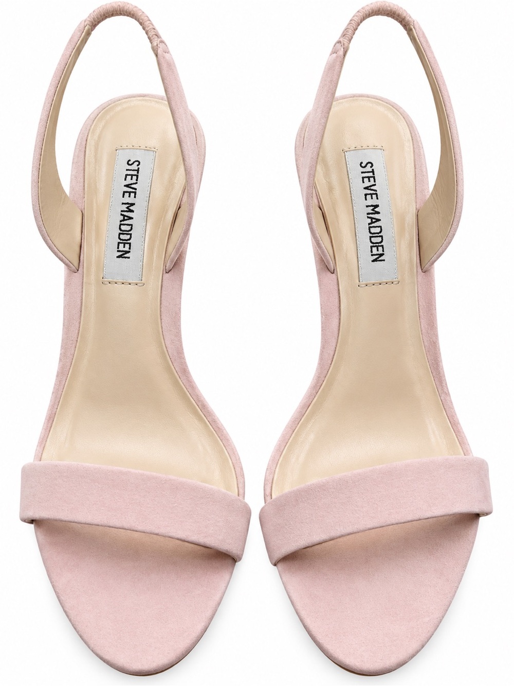 Steve Madden Pale Pink Suede Slingback Heels